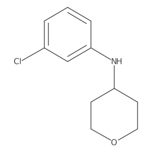 N-(3-chlorophenyl)oxan-4-amine结构式