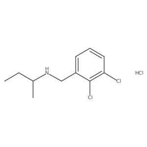 (Butan-2-yl)[(2,3-dichlorophenyl)methyl]amine hydrochloride Structure