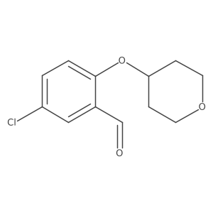 5-Chloro-2-(tetrahydropyran-4-yloxy)benzaldehyde Structure