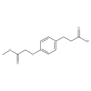 3-(4-Methoxycarbonylmethoxy-phenyl)-propionic acid结构式