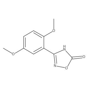 3-(2,5-Dimethoxyphenyl)-1,2,4-oxadiazol-5-ol结构式