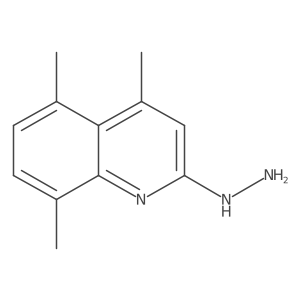 2-Hydrazinyl-4,5,8-trimethylquinoline结构式
