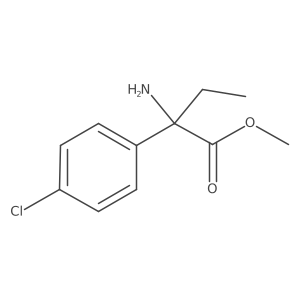 Methyl 2-amino-2-(4-chlorophenyl)butanoate Structure