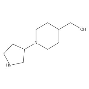 (1-(Pyrrolidin-3-yl)piperidin-4-yl)methanol结构式
