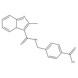 4-[({2-Methylimidazo[1,2-a]pyridin-3-yl}formamido)methyl]benzoic acid Structure