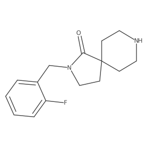 2-(2-Fluorobenzyl)-2,8-diazaspiro[4.5]decan-1-one Structure