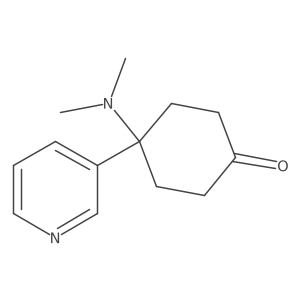4-(Dimethylamino)-4-(pyridin-3-yl)cyclohexanone Structure