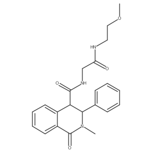 N-{2-[(2-methoxyethyl)amino]-2-oxoethyl}-2-methyl-1-oxo-3-phenyl-1,2,3,4-tetrahydroisoquinoline-4-carboxamide Structure