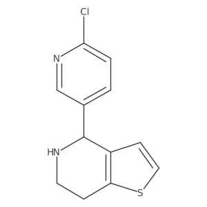 4-(6-Chloropyridin-3-yl)-4,5,6,7-tetrahydrothieno[3,2-c]pyridine Structure