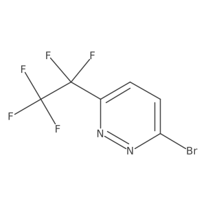 3-Bromo-6-(perfluoroethyl)pyridazine结构式