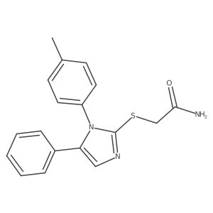 2-((5-phenyl-1-(p-tolyl)-1H-imidazol-2-yl)thio)acetamide Structure