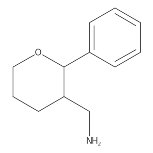 (2-Phenyloxan-3-yl)methanamine结构式