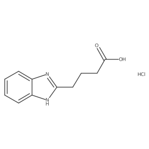 1H-Benzimidazole-2-butanoic acid, monohydrochloride结构式