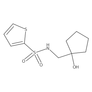 N-((1-hydroxycyclopentyl)methyl)thiophene-2-sulfonamide Structure