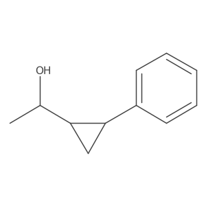 (1R*)-1-[(1R*,2R*)-2-Phenylcyclopropyl]ethan-1-ol Structure
