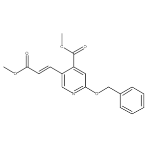 Methyl 2-(benzyloxy)-5-(3-methoxy-3-oxoprop-1-enyl)isonicotinate Structure