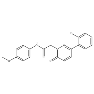 2-[3-(2-fluorophenyl)-6-oxopyridazin-1(6H)-yl]-N-(4-methoxyphenyl)acetamide结构式