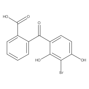 2-(3-Bromo-2,4-dihydroxybenzoyl)benzoic acid Structure