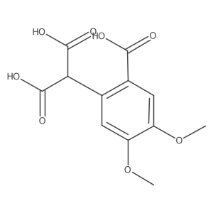 2-(2-Carboxy-4,5-dimethoxyphenyl)propanedioic acid结构式