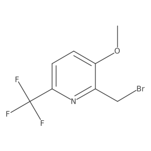 2-Bromomethyl-3-methoxy-6-(trifluoromethyl)pyridine结构式