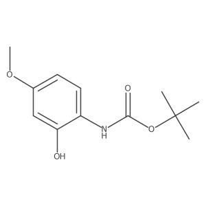 (2-Hydroxy-4-methoxy-phenyl)-carbamic acid tert-butyl ester结构式