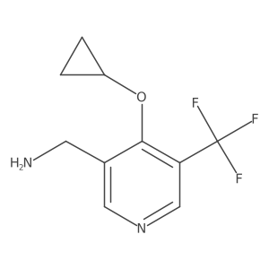 (4-Cyclopropoxy-5-(trifluoromethyl)pyridin-3-YL)methanamine结构式