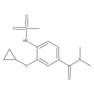 3-Cyclopropoxy-N,N-dimethyl-4-(methylsulfonamido)benzamide结构式