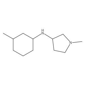 1-methyl-N-(3-methylcyclohexyl)pyrrolidin-3-amine结构式