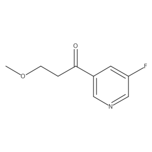 1-(5-Fluoropyridin-3-yl)-3-methoxypropan-1-one结构式