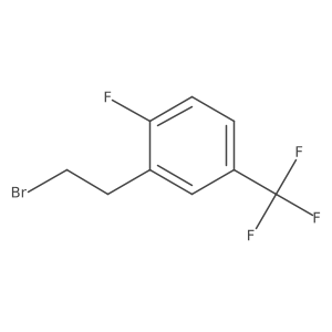 2-(2-Bromoethyl)-1-fluoro-4-(trifluoromethyl)benzene结构式