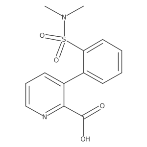 3-(2-N,N-Dimethylsulfamoylphenyl)picolinic acid结构式