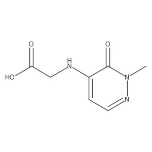 (2-Methyl-3-oxo-2,3-dihydro-pyridazin-4-ylamino)-acetic acid结构式