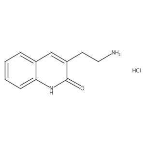3-(2-Aminoethyl)-1,2-dihydroquinolin-2-one hydrochloride Structure