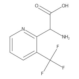 2-Amino-2-[3-(trifluoromethyl)pyridin-2-yl]acetic acid Structure