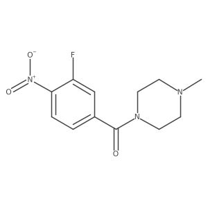 (3-Fluoro-4-nitro-phenyl)-(4-methyl-piperazin-1-yl)-methanone Structure