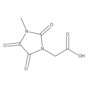 2-(3-Methyl-2,4,5-trioxoimidazolidin-1-yl)acetic acid结构式