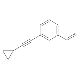 3-(2-Cyclopropylethynyl)benzaldehyde结构式