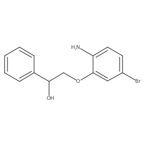 2-(2-Amino-5-bromophenoxy)-1-phenylethanol结构式