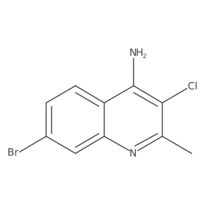 4-Amino-7-bromo-3-chloro-2-methylquinoline结构式