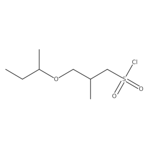 3-(Butan-2-yloxy)-2-methylpropane-1-sulfonyl chloride Structure
