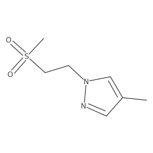 4-Methyl-1-[2-(methylsulfonyl)ethyl]-1H-pyrazole Structure