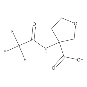 3-(Trifluoroacetamido)oxolane-3-carboxylic acid Structure