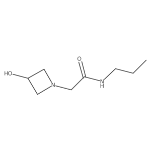 2-(3-hydroxyazetidin-1-yl)-N-propylacetamide结构式