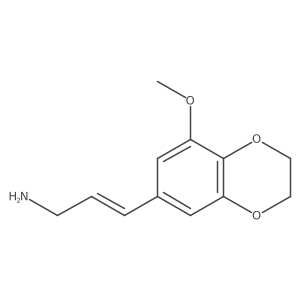 3-(8-Methoxy-2,3-dihydro-1,4-benzodioxin-6-yl)prop-2-en-1-amine Structure