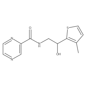 N-[2-hydroxy-2-(3-methylthiophen-2-yl)ethyl]pyrazine-2-carboxamide Structure