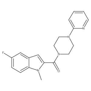 (5-fluoro-1-methyl-1H-indol-2-yl)[4-(pyridin-2-yl)piperazin-1-yl]methanone Structure