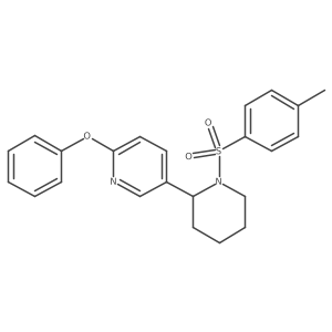 2-Phenoxy-5-(1-tosylpiperidin-2-yl)pyridine结构式