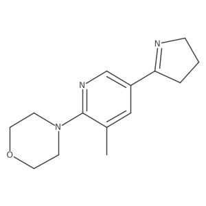 4-[5-(3,4-dihydro-2H-pyrrol-5-yl)-3-methyl-2-pyridyl]morpholine结构式