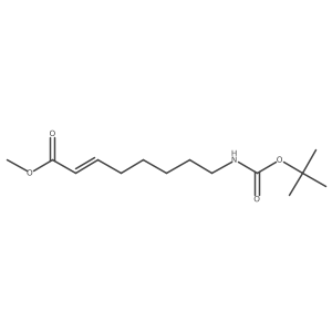 Methyl 8-[[(1,1-dimethylethoxy)carbonyl]amino]-2-octenoate结构式