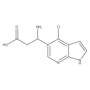 (S)-3-Amino-3-(4-chloro-1H-pyrrolo[2,3-b]pyridin-5-yl)propanoicacid Structure